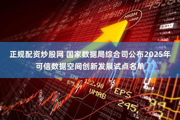 正规配资炒股网 国家数据局综合司公布2025年可信数据空间创新发展试点名单